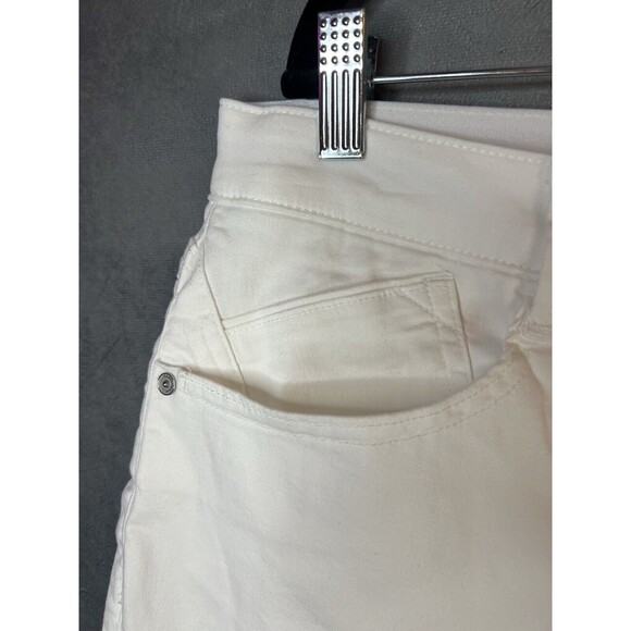 Wit & Wisdom Ab-Solution Shorts Womens 16 White Slimming Stretch Cotton Blend - Picture 7 of 11